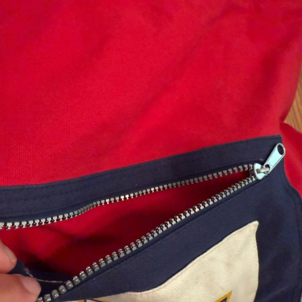 Disney Cruise Line Red, Blue, and White Duffle Bag
